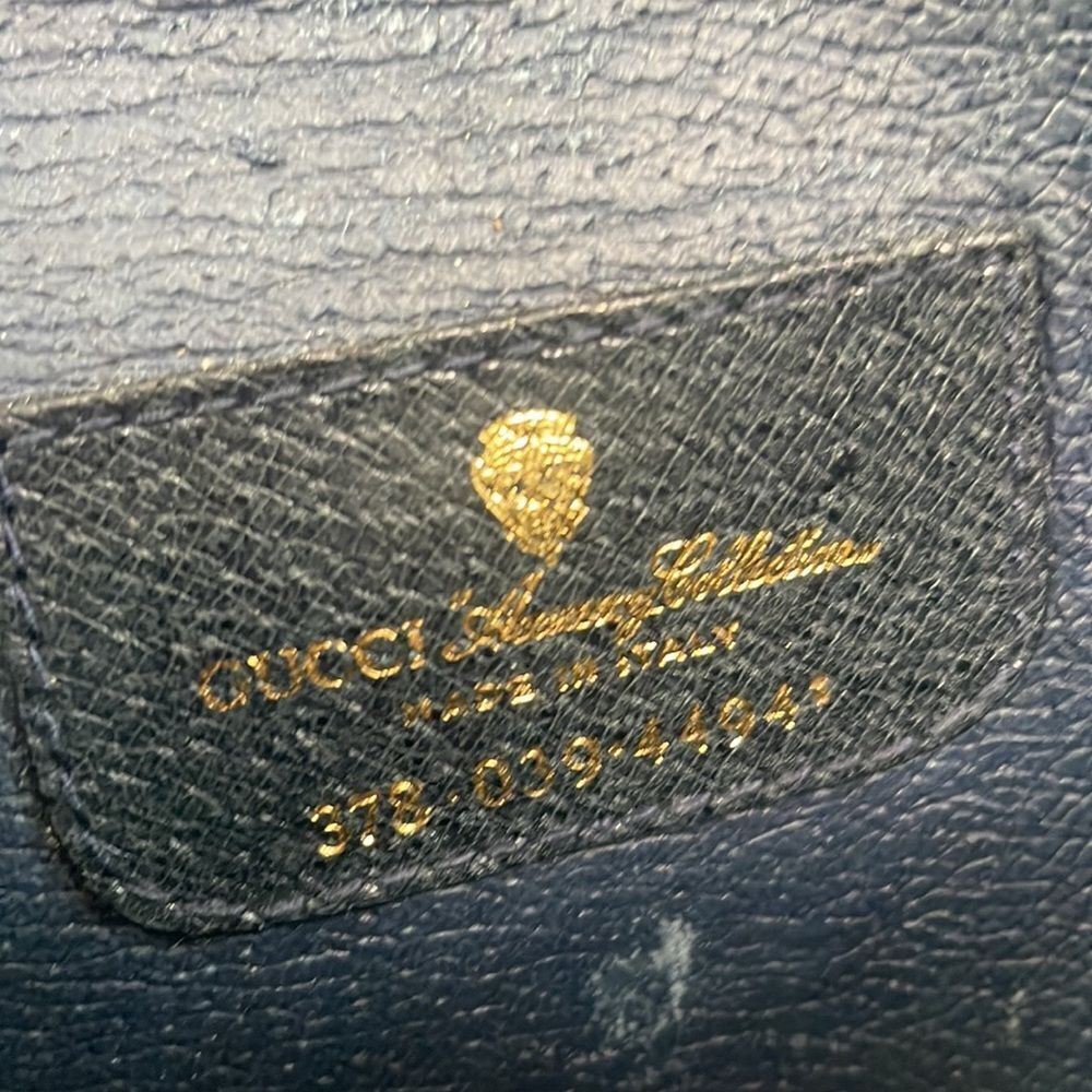Gucci Small Vintage Blue Logo Clutch - Picture 9 of 9